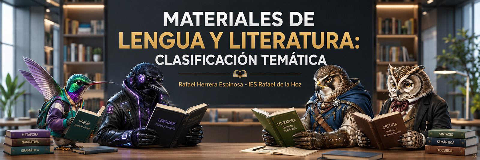 Materiales de Lengua y Literatura: Clasificación temática. Rafael Herrera Espinosa - IES Rafael de la Hoz.